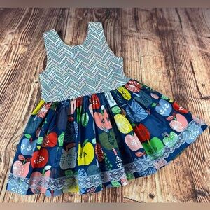 SewFun Bowtique Colorful Apples Sara Top